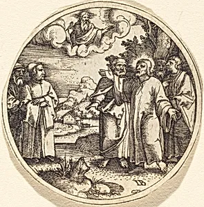 Christ with Three of His Apostles