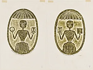 Christiana Cook from A Portfolio of Rubbings from Early American Stone Sculpture