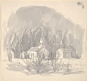 Church and Three Buildings