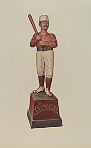 Cigar Store Figure: Ball Player