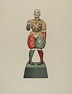 Cigar Store Figure: Clown