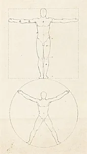 Circle and Square of the Human Figure by George Scharf after John Flaxman