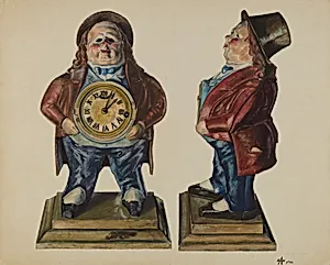 Clock-Toby (front and side view)