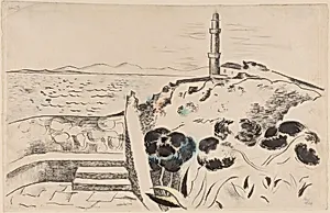 Coastline with a Lighthouse