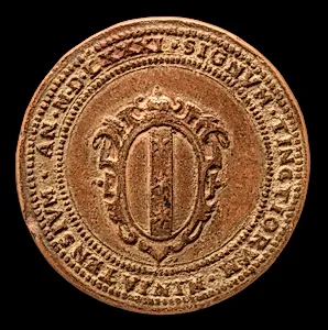 Coat of Arms and Inscription [reverse]