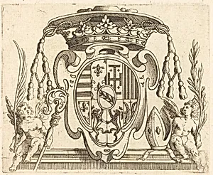 Coat of Arms of Nicolas Francis of Lorraine by Jacques Callot
