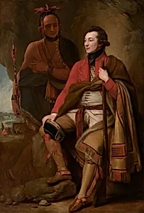 Colonel Guy Johnson and Karonghyontye (Captain David Hill)