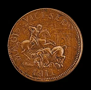 Combat between Two Horsemen [reverse]