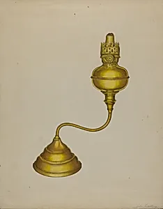 Combination Peg Lamp/Candleholder