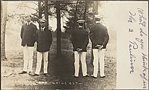 "Coming In and Going Out  What do you think of us The 2 Paulines" by American 20th Century