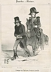 Comme on fait son lit on se couche by Honoré Daumier