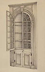 Corner Cupboard (Used for Storing China)