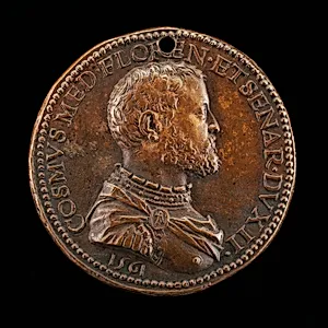 Cosimo I de' Medici, 1519-1574, 2nd Duke of Florence 1537, later Grand Duke of Tuscany [obverse]
