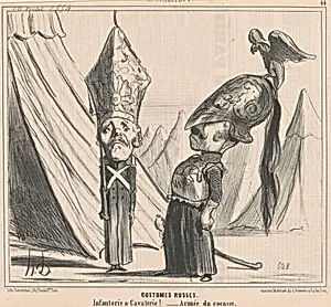 Costumes russes by Honoré Daumier