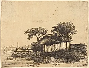 Cottage with White Paling