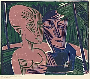 Couple in the Woods (Menschen Im Wald)