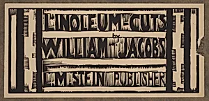 cover image (bottom) for "Linoleum-Cuts by William Jacobs"