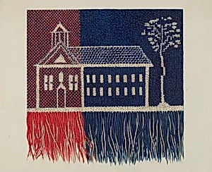 Coverlet Detail "Farmer's Fancy"