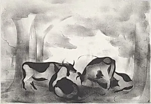 Cows in Shade No. 1