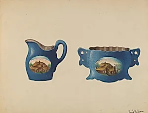 Cream Pitcher and Sugar Bowl