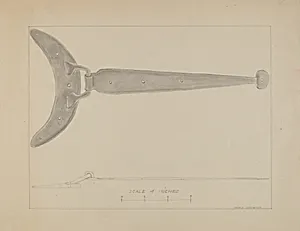 Crescent - Butted Strap Hinge