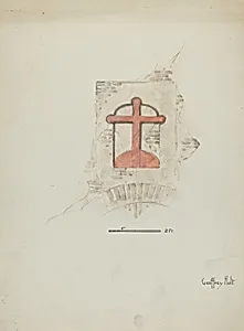 Cross over Main Entrance to Mission