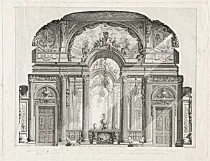 Cross Section of the Salon of the Palazzo Spinola, Genoa