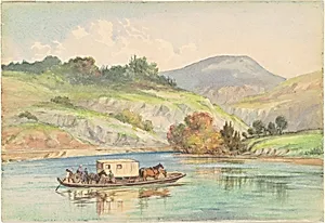 Crossing the James River by British 19th Century
