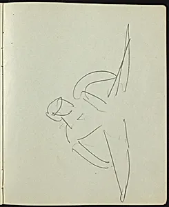Dancers and Performers (Page from a Sketchbook) by Ernst Ludwig Kirchner