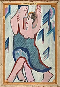 Dancing Couple in the Snow [reverse]
