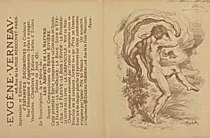 Dancing Nude and Advertisement for Eugène Verneau's "Estampes décoratives" [verso]