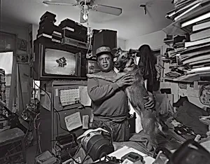 Dannielle Watson with his dogs, Angel and Baby, Times Square residence, New York City