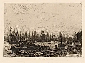 Dans le Port de Bordeaux by Maxime Lalanne