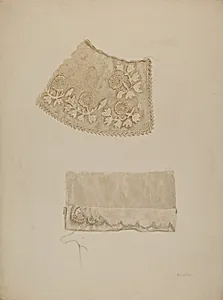 Darned Collar & Pattern of Embroidery