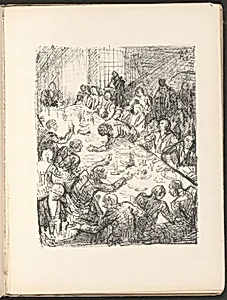 Das Gastmahl (The Banquet) from Deutsche Graphiker der Gegenwart (German Printmakers of Our Time)