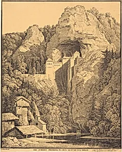 Das Schloss Prediama in Crein XII Stund: von Triest (Predjama Castle in Carniola, Twelve Hours from Trieste)
