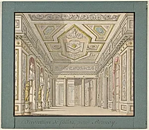 Décoration de sallon pour  Brunoy (Design for the Interior of the Château de Brunoy)