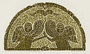 Deacon Abner Stow and His Wife Mary from A Portfolio of Rubbings from Early American Stone Sculpture