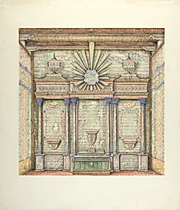 Decorations on Reredos and Sanctuary Walls