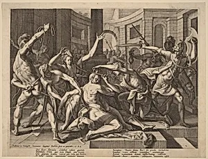 Delilah Cutting Samson's Hair