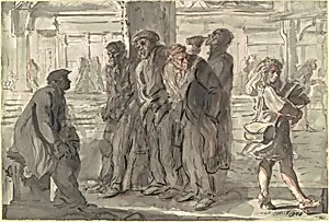 Derelicts Leering at a Woman [recto]