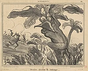 Dernière élévation de soulouque by Honoré Daumier