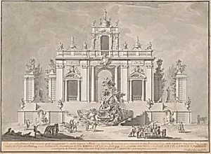 Design for "The Prima Macchina for the Chinea of 1774: Hercules and the Dragon in the Garden of the Hesperides"