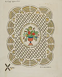 Design on Door of Seth Thomas Clock