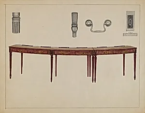 Desk (in two sections) Used by Members of Congress