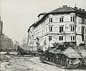 Destroyed Tank, Budapest, Hungary
