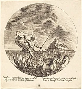 Deucalion and Pyrrha Land on Parnassus