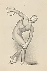 Discobulus, by Myron by James William Giles after John Flaxman