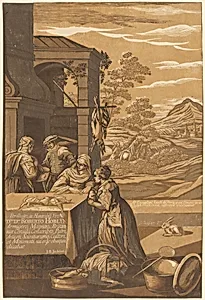 Dives and Lazarus (Left Panel)