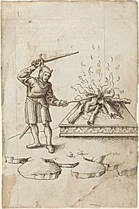 "Do Not Poke the Fire with a Sword" [fol. 20 recto]